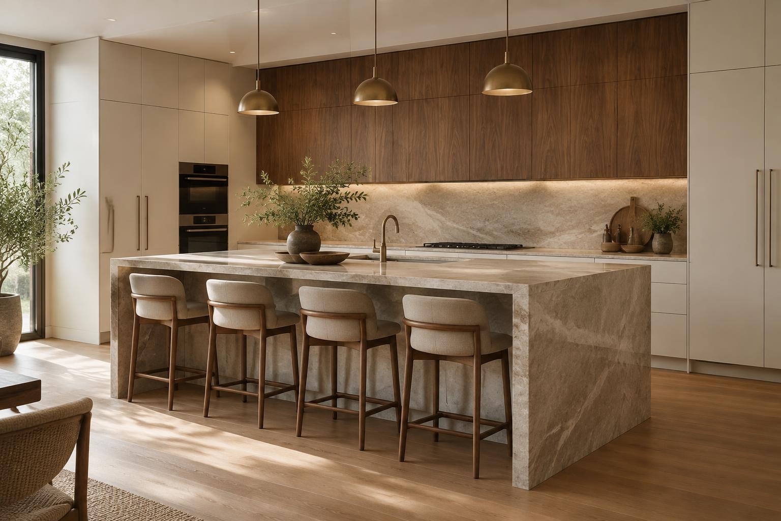 Luxury renovated kitchen with Italian cabinetry in a Garden City, Michigan home