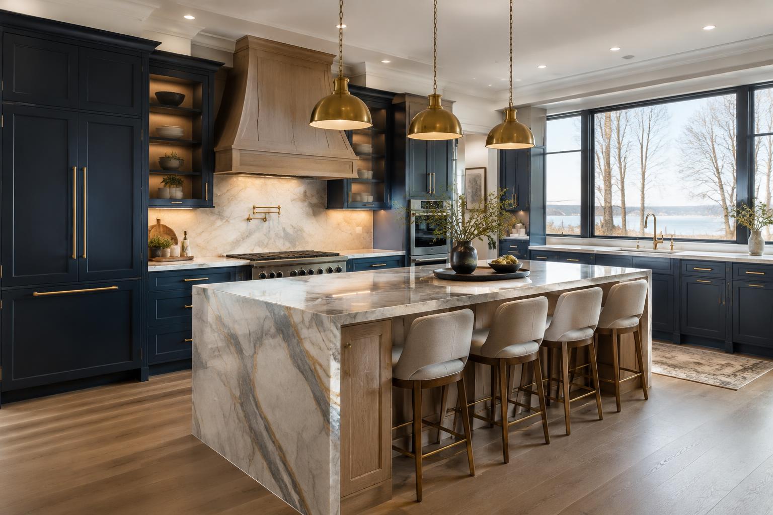 Luxury kitchen renovation with Italian cabinetry in Garden City, Michigan